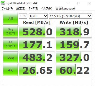 Crystal Disk Mark LITE-ON L8T-128L6G-HP SSD