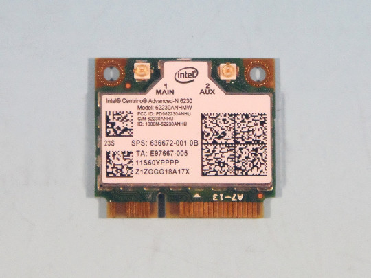 HP 636672-001 Intel Centrino Advanced-N 6230 802.11b/g/n 2x2 WiFi and Bluetooth 3.0+HS Combo Adapter