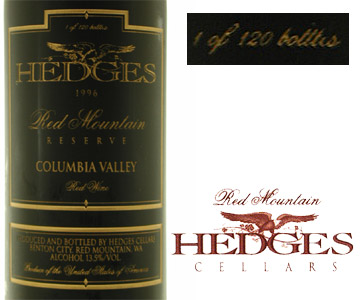 HEDGES CELLERS Red Mountain Reserver 1996
